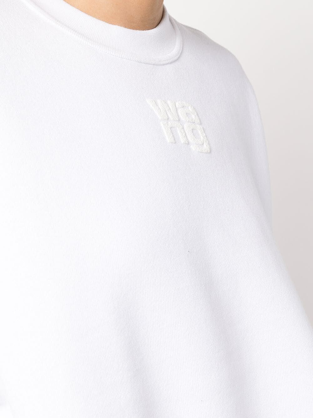 Essential Terry Crew Sweatshirt With Puff Paint Logo