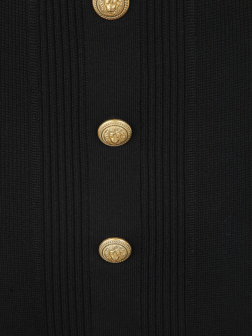 High Waist Five Button See Through Knit Midi Skirt