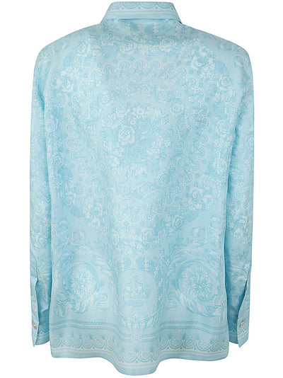 Formal Shirt Silk Twill Fabric Baroque Print 92