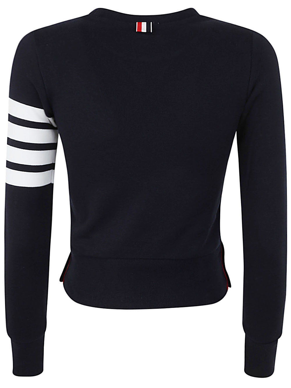 Pullover Sweatshirt With Engineered 4 Bar In Classic Loopback