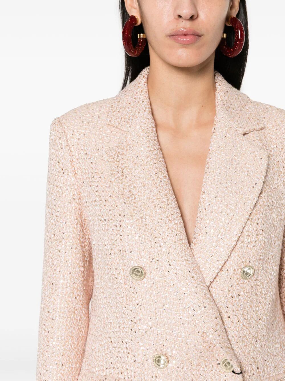 Boucle Double Breasted Coat