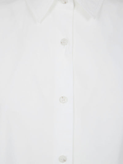 Iona Asymmetrical Oversized Shirt Light Crumpled Cotton White