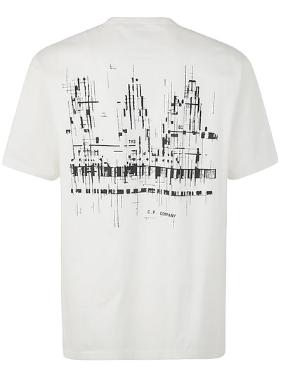 Metropolis Series Mercerized Jersey Logo Graphic T-shirt