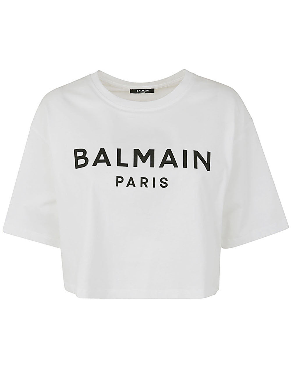 Balmain Printed Cropped T-shirt