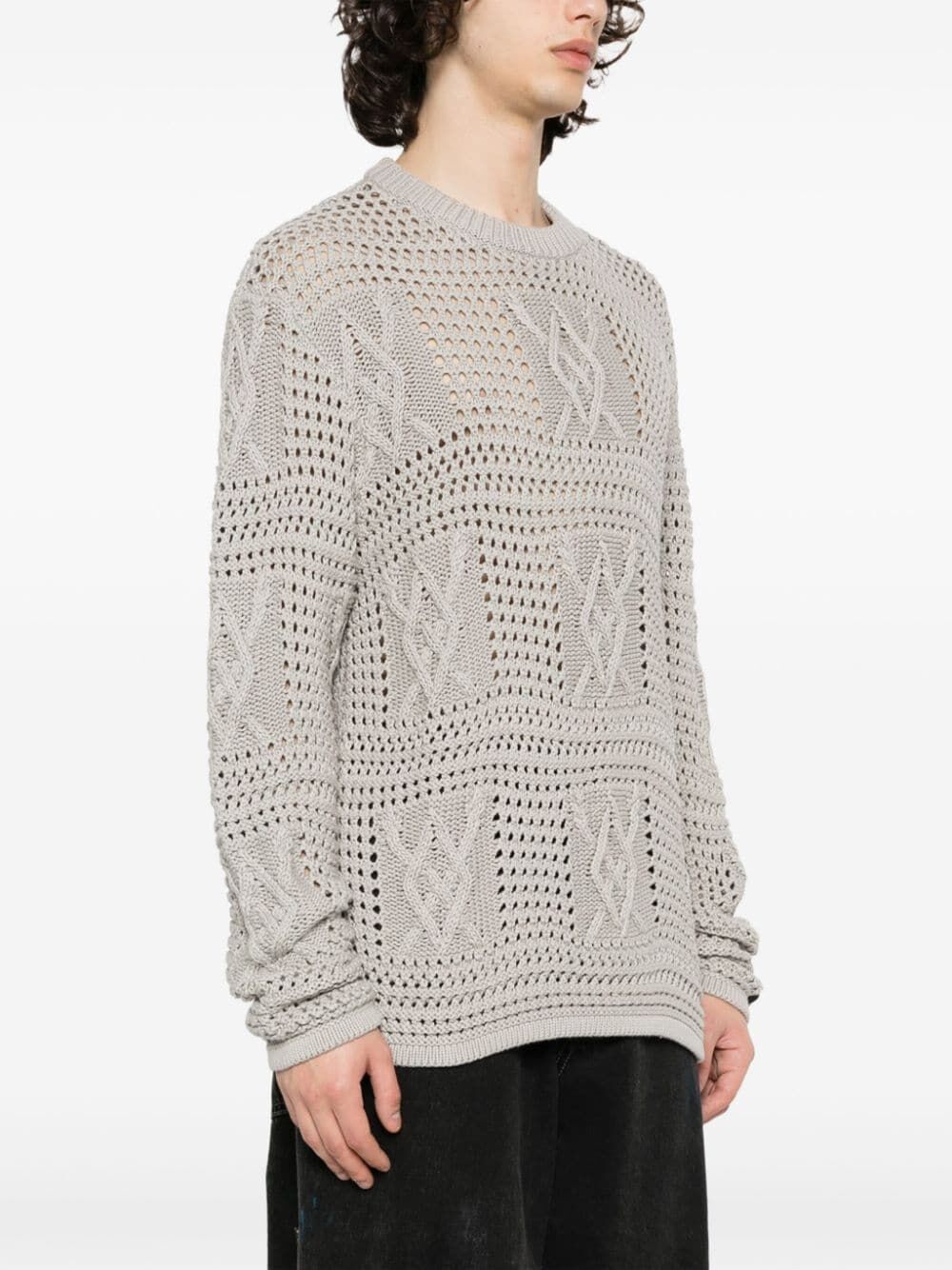 Zuberi Crochet Long Sleeves Sweater