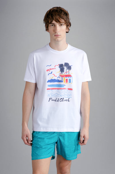 T-shirt Riviera Con Stampa
