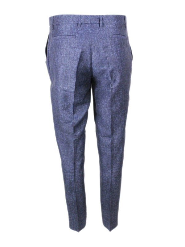 Pantalone Chino Blu Melange