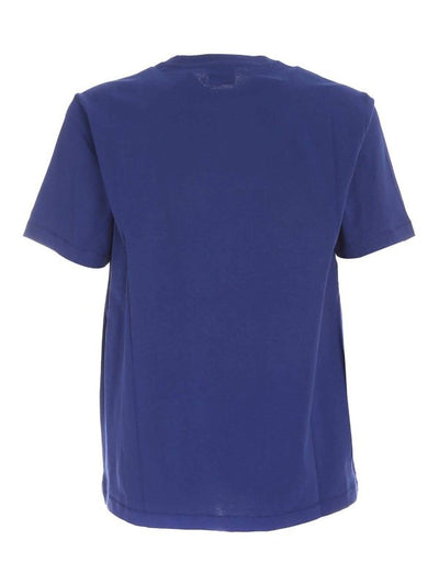 T-shirt Blu Logo A Contrasto