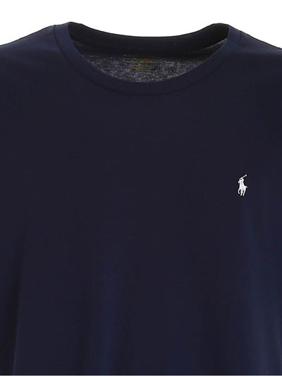 T-shirt Blu Con Patch Logo