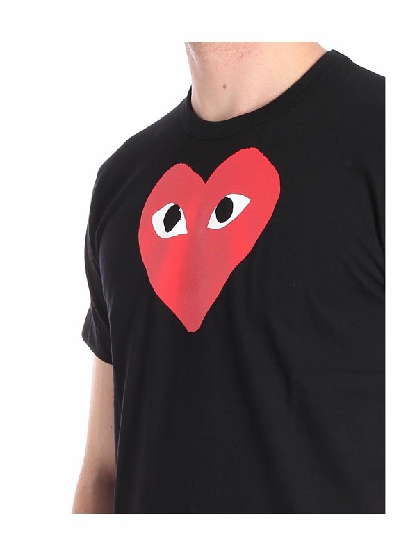 Black Red Heart T-shirt