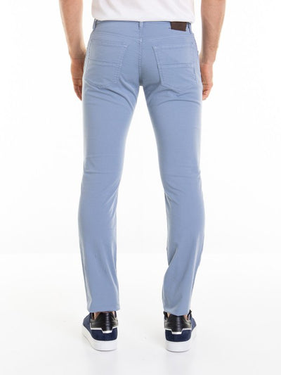 Pantaloni In Cotone A Gamba Stretta Con Logo
