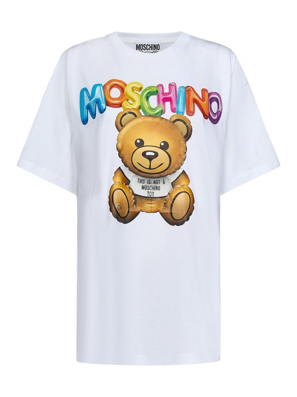 T-shirt In Cotone Con Stampa Teddy
