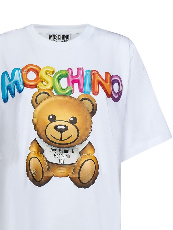 T-shirt In Cotone Con Stampa Teddy