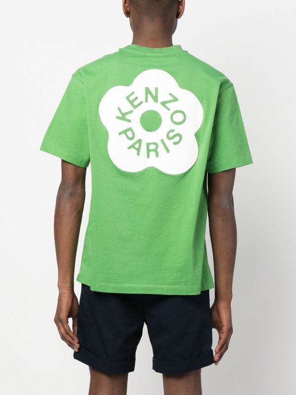 T-shirt Con Stampa Logo Floreale Boke