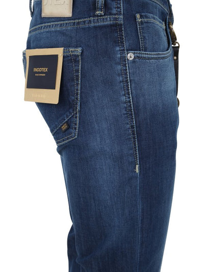 Genjc Jeans Cinque Tasche In Denim Comfort