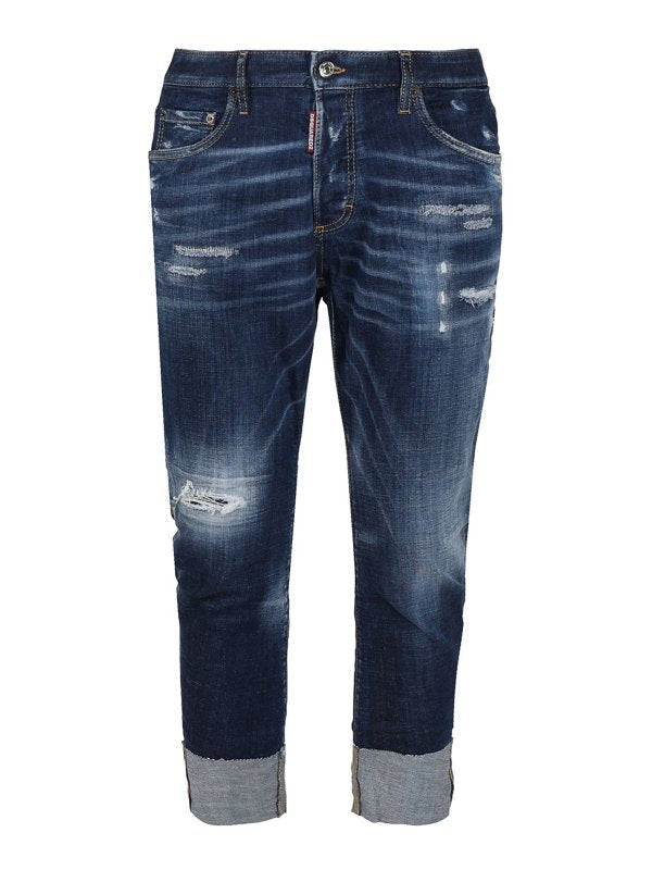 Jeans Slim In Cotone