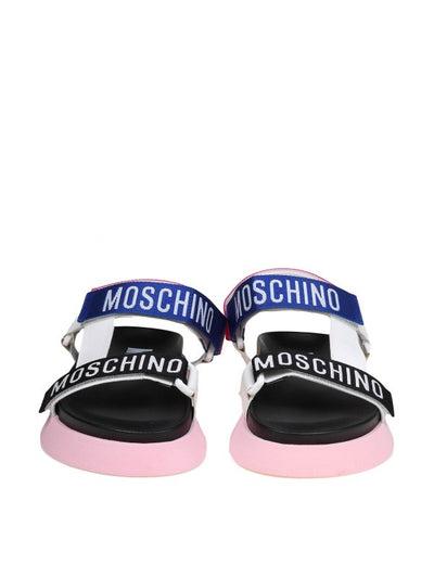 Moschino Sandalo Platform Con Logo