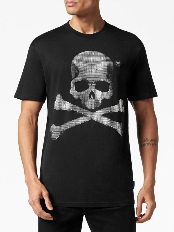 T-shirt Girocollo `skull&bones`