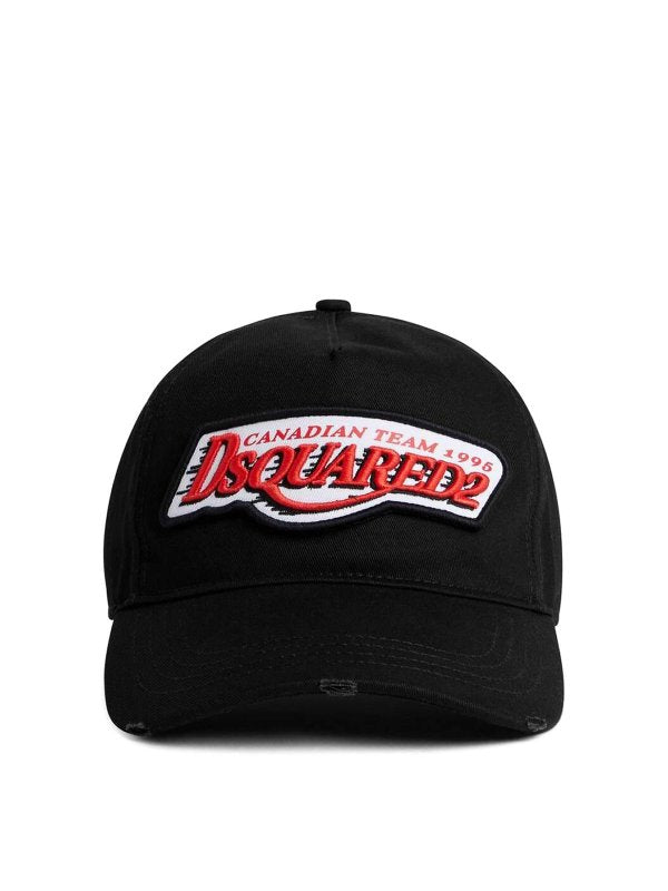 Cappello Con Patch Logo, Visiera Curva