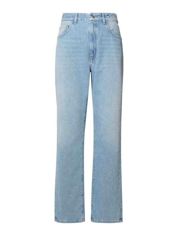 Jeans In Cotone Azzurro