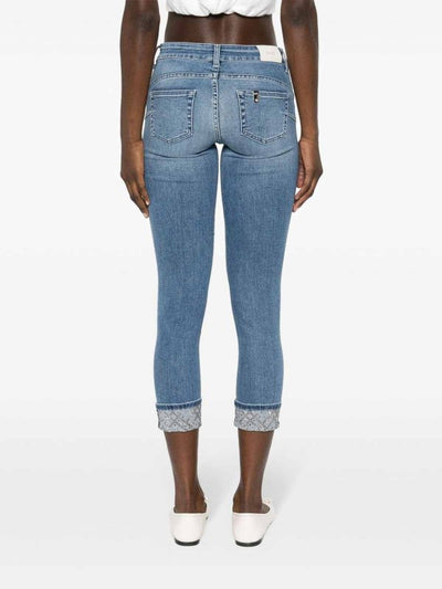 Jeans Con Dettaglio Polsino