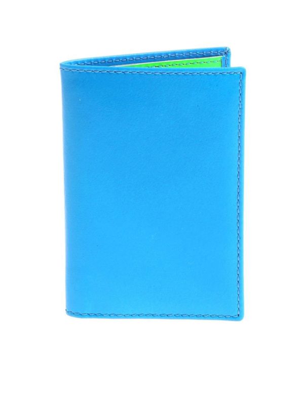 Porta Carte Azzurro Fluo