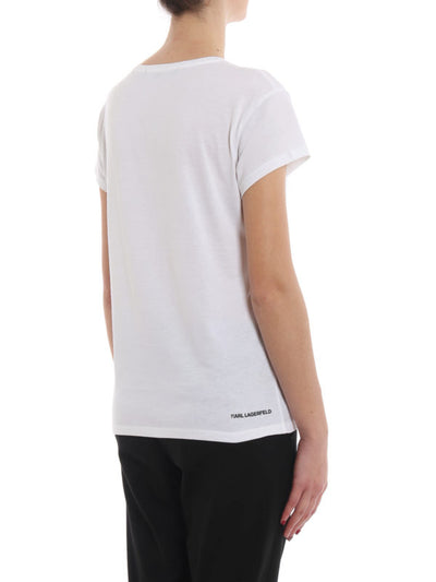 T-shirt Ikonik In Cotone Bianco